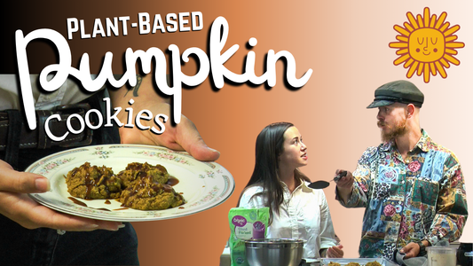 Pumpkin Cookies Glazed | Plant-Based & Gluten-Free | Oat Flour & Coconut Sugar