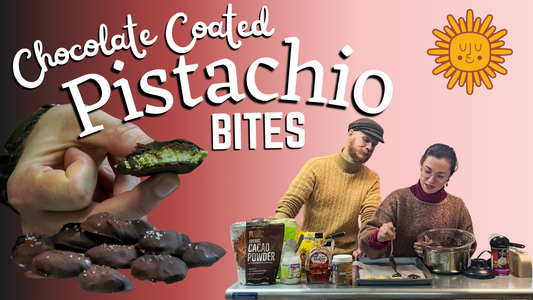 Chocolate Covered Pistachio Bites