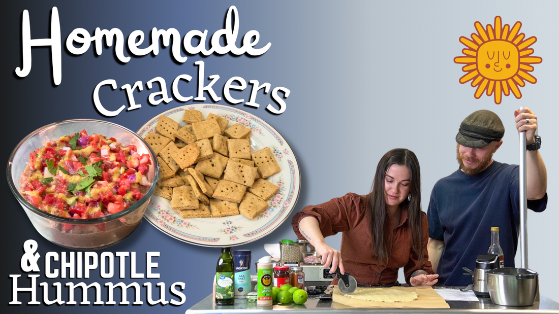 Gluten-Free Crackers & Chipotle Hummus | Healthy Vegan Snack